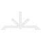 Ekena Millwork Vanguard Architectural Grade PVC Gable Bracket, 96"W x 44"H x 2"D x 6"F, 11/12 Pitch GBP096X44X0206VAN00 - alternate 2